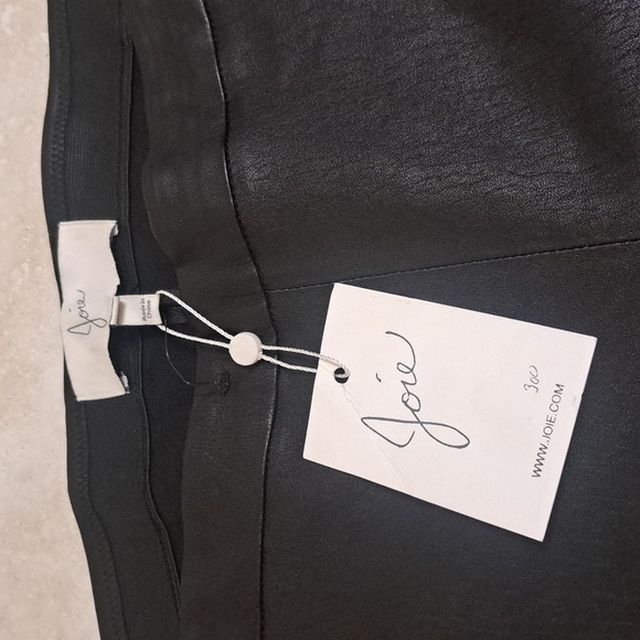 NWT JOIE (LARGE) 100% Leather Brown Pants, $300.00 - Picture 2 of 5